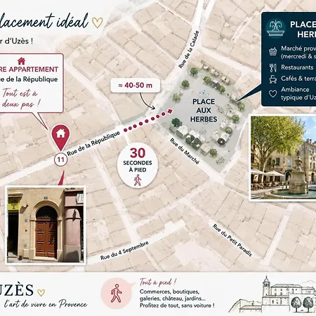 Charme Et Authenticite Au Coeur D'uzes アパート